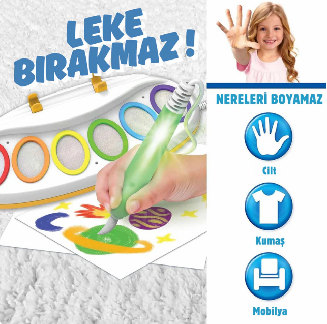 Magic Paint Pro™ Sihirli Işıklı Boya Seti – Leke Yok, Yaratıcılık Çok !